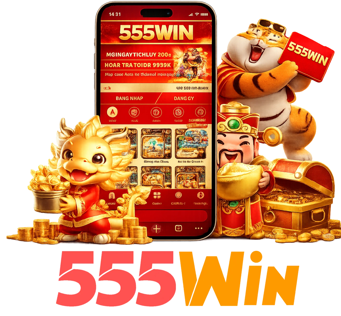 Ứng dụng di động 555Win